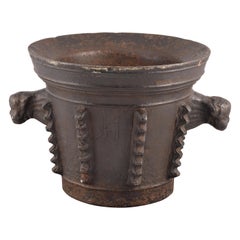 Iron pharmacy mortar. 18th-19th centuries.