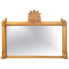 Bleached Pine Carved Mirror