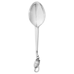 Georg Jensen Blossom Sterling Silver Dessert Spoon 021