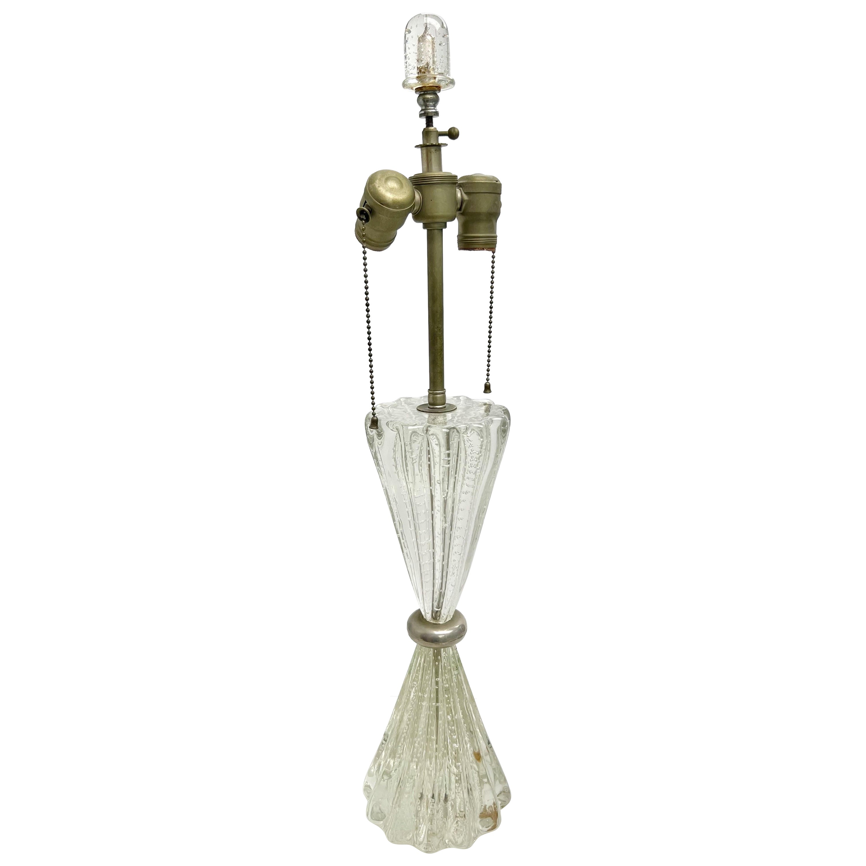 Barovier and Toso Bulicante Table Lamp For Sale