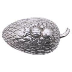 Antique A German Silver Etrog Container, late 19th century