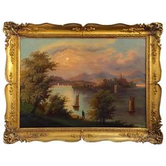 Great Period 19th Century Hudson River Valley Scene after Thomas Chambers