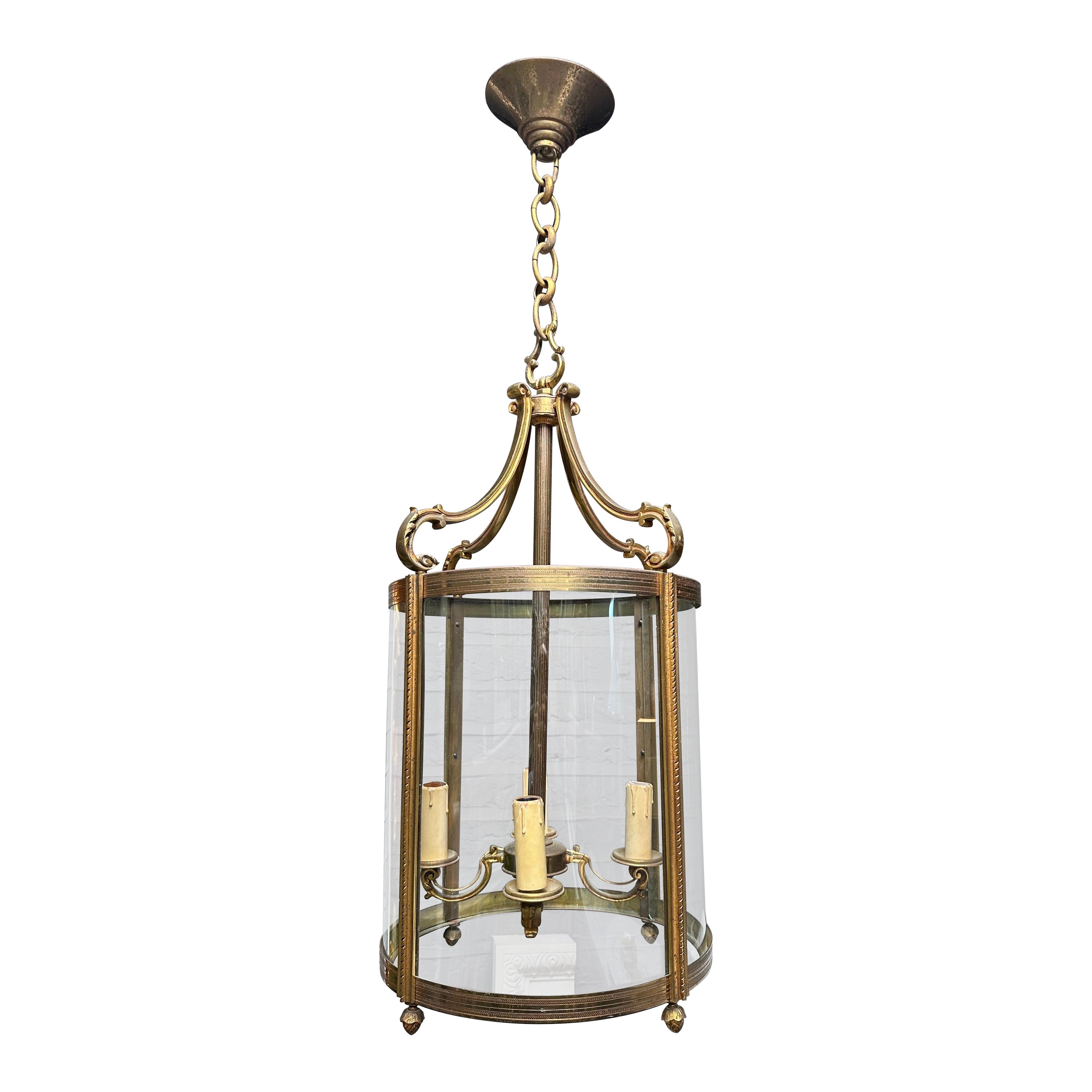 A late 19th Century French Gilt Bronze Lantern  For Sale