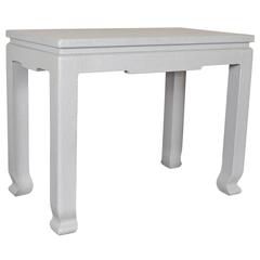 Grasscloth-Wrapped Table in the Style of Karl Springer 10