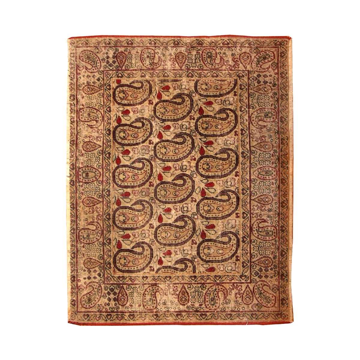 Antique Persian Paisley Kerman Rug 1'9" x 1'4"
