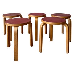 Taburete 60 de Alvar Aalto para Artek, años 60