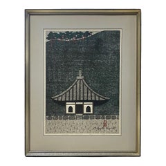 Kiyoshi Saito Gravure sur bois japonaise à édition limitée signée Syoren-In Kyoto