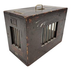 Antique Mahogany Chicago Board of Election Commission Voting Box