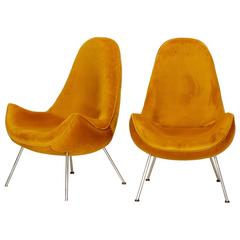 Pair of Fritz Neth Lounge Chairs by Correcta, 1950