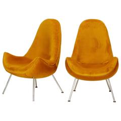 Pair of Fritz Neth Lounge Chairs by Correcta, 1950 Pair of Fritz Neth Lounge Chairs by Correcta, 1950