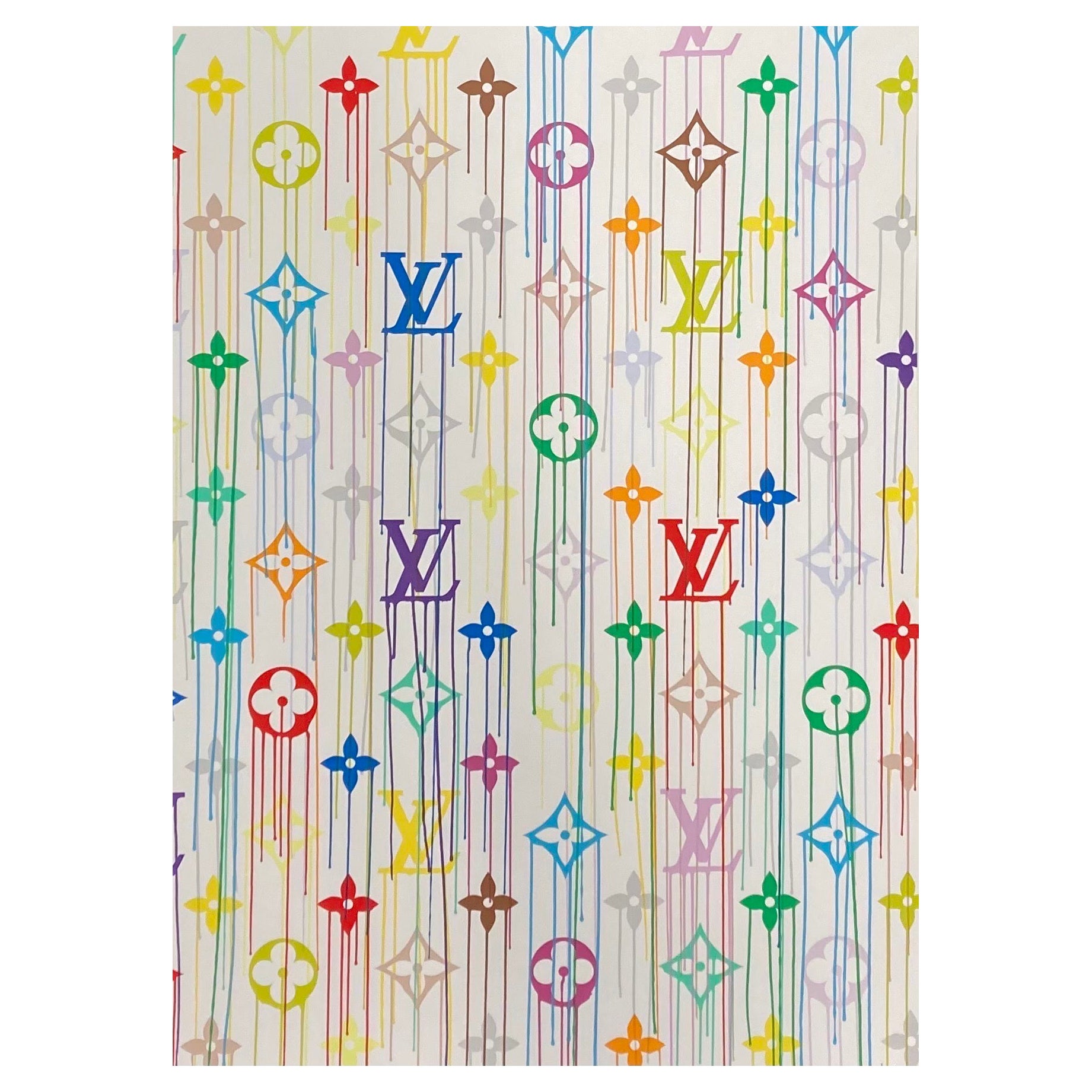 Zevs, Liquidated Louis Vuitton (Multicolore), 2011. Screenprint, signed For Sale