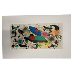 Joan Miró, "Esculturas II", 1974, Impresión litográfica abstracta