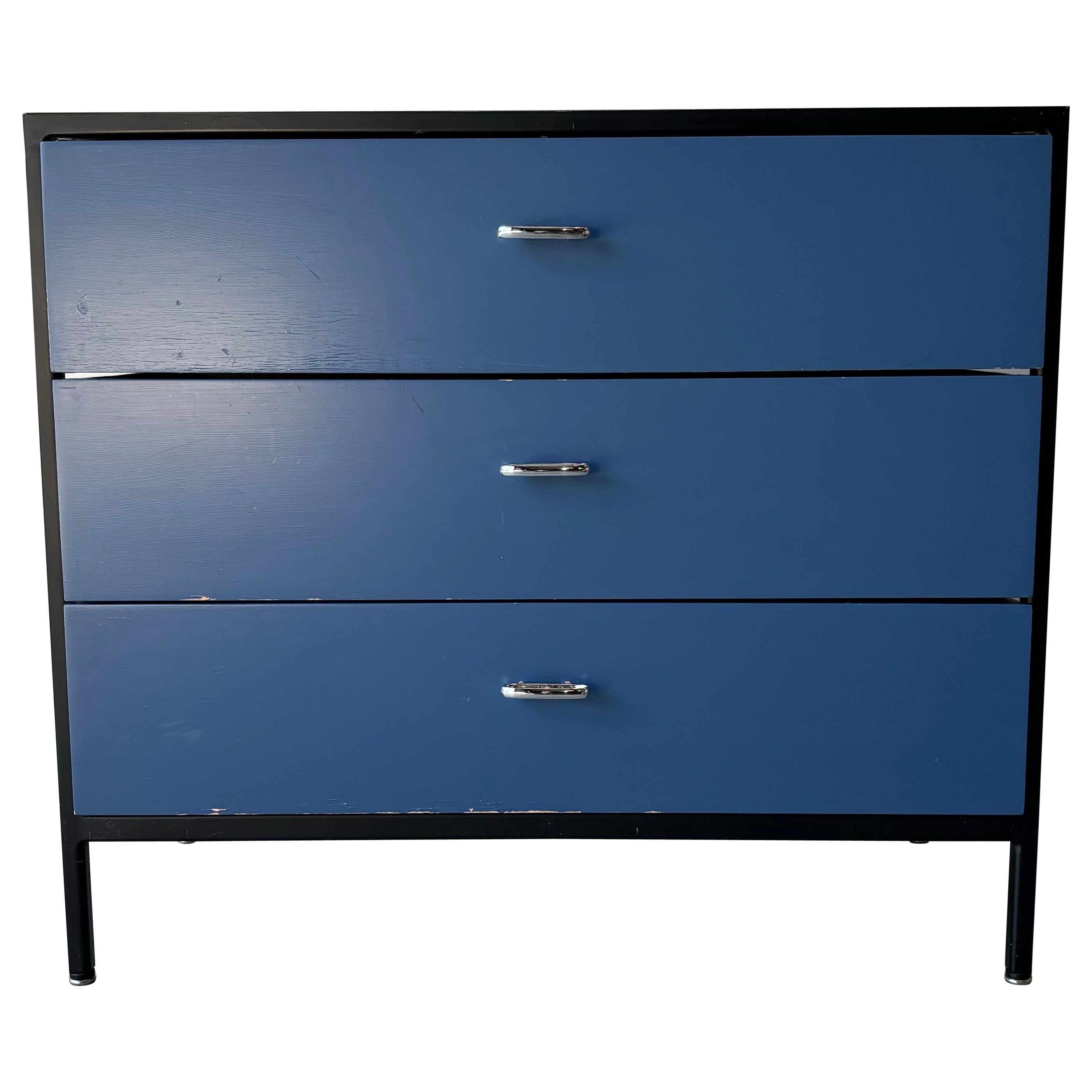 George Nelson Steel Frame Chest of Drawers, Herman Miller For Sale