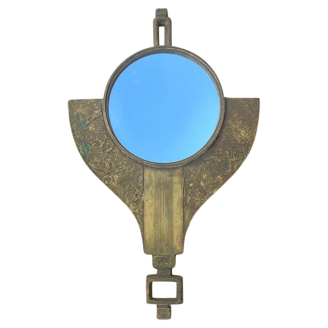 Renato Vanzelli Sculptural Mirror Design Vintage Mid-Century