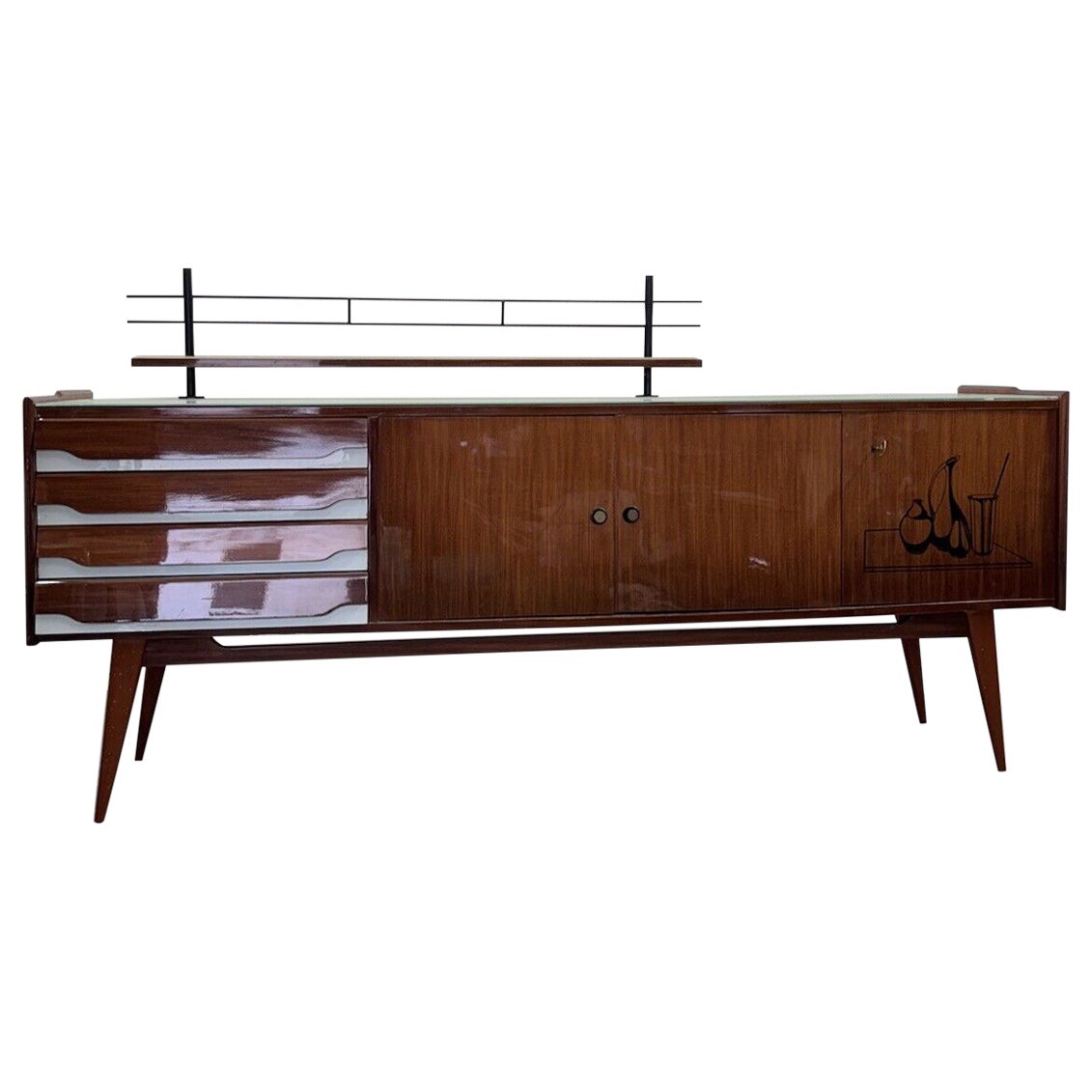 Mid-Century Scandinavian Style Sideboard Modern Design 1950's