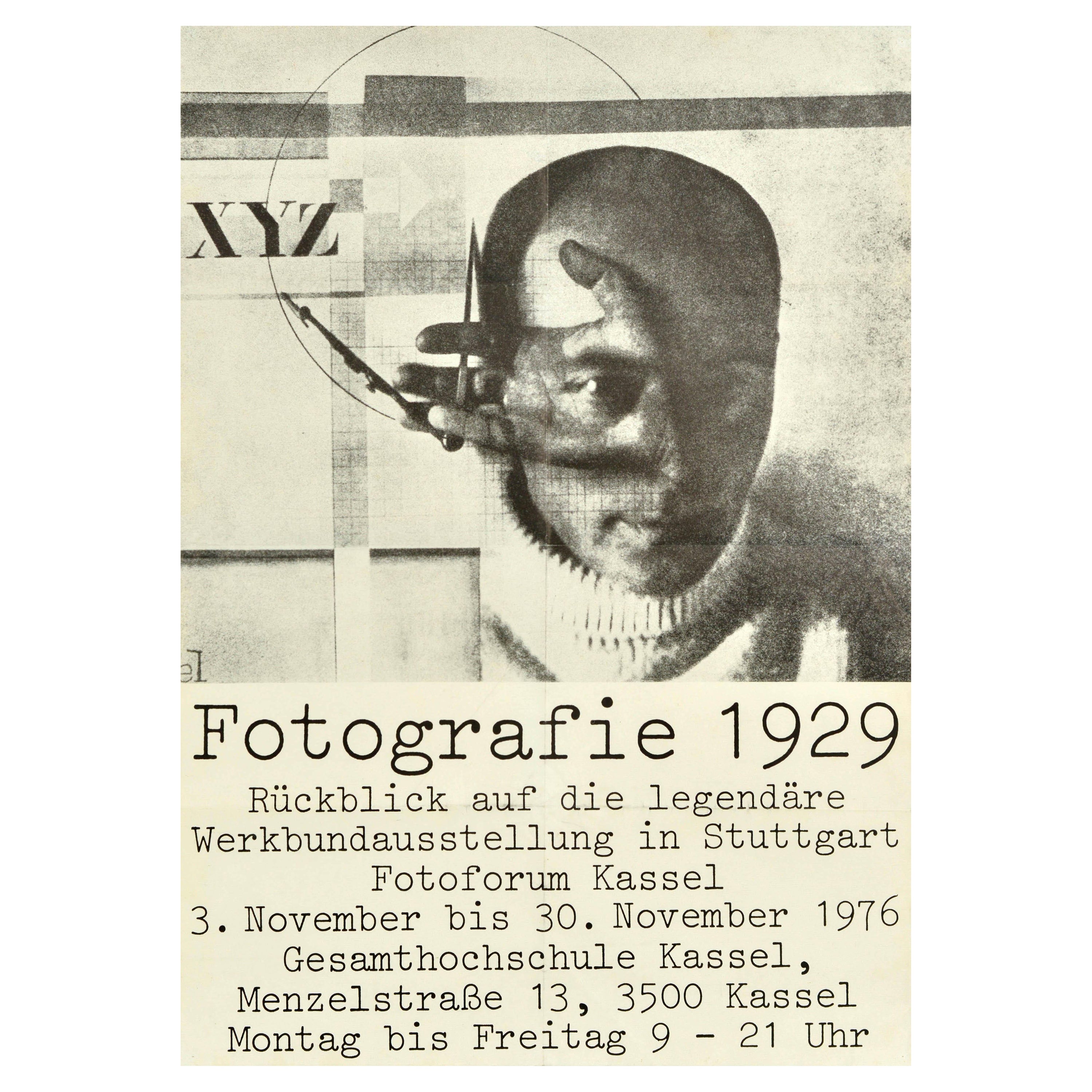 Affiche vintage d'origine, exposition Werkbund de 1929, Kassel Photo Montage en vente