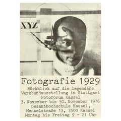 Original Retro Poster Fotografie 1929 Werkbund Exhibition Kassel Photo Montage
