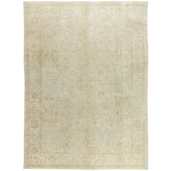 Antigua Alfombra Persa Sultanabad de Lana Anudada a Mano Circa 1890 11' X 15'6
