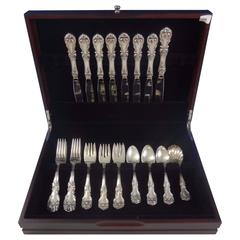 Burgundy by Reed & Barton Sterling Silver Flatware Set for 8 Service, 33 Pieces