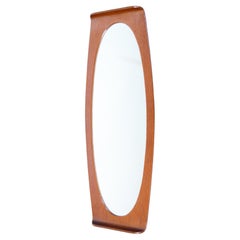 Vintage Wooden wall mirror, design Franco CAMPO and Carlo GRAFFI "Home. Anni 60