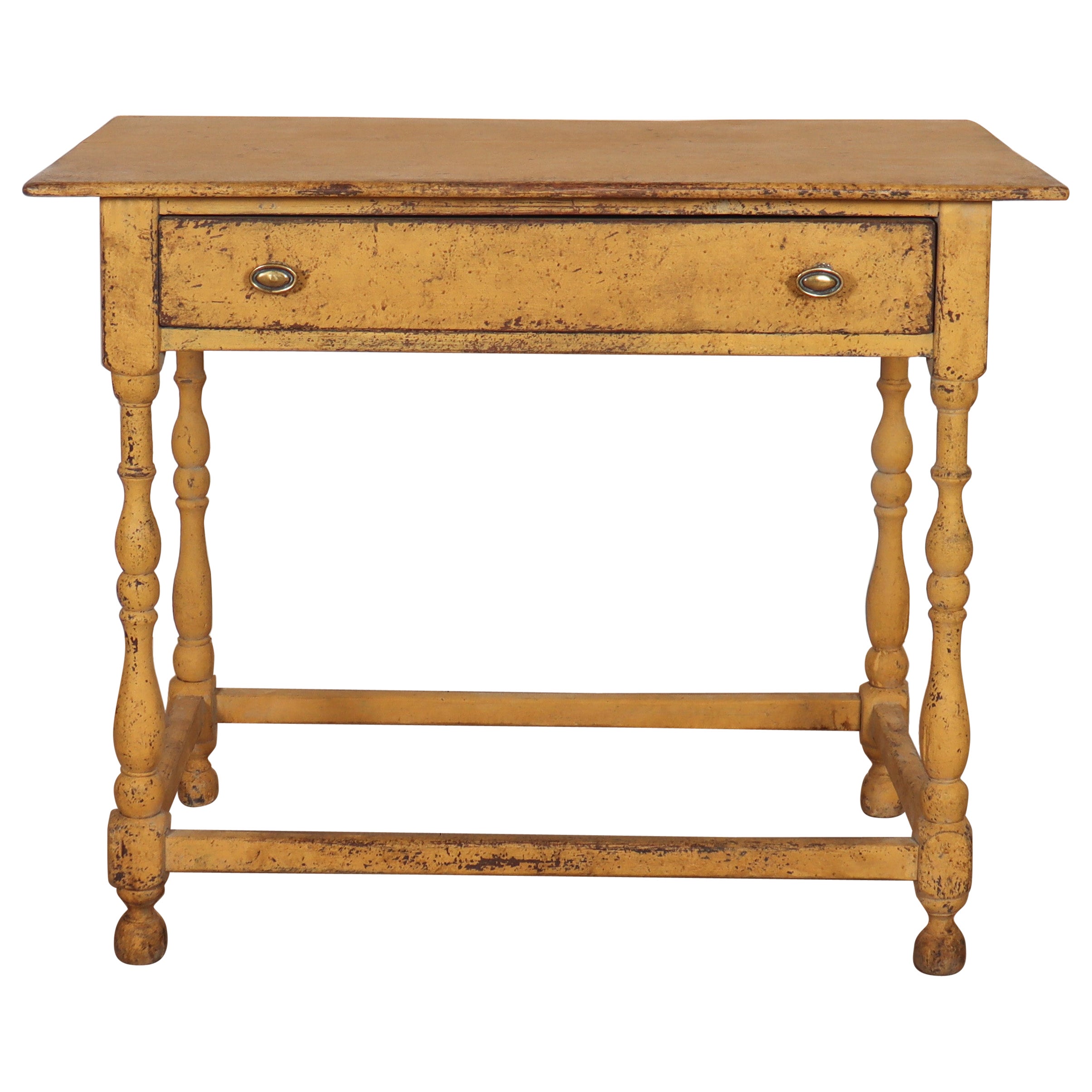 Table de lampe peinte du 18ème siècle