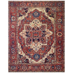 19th Century N.W. Persian Serapi Carpet ( 11'8" x 14' - 356 x 434 )