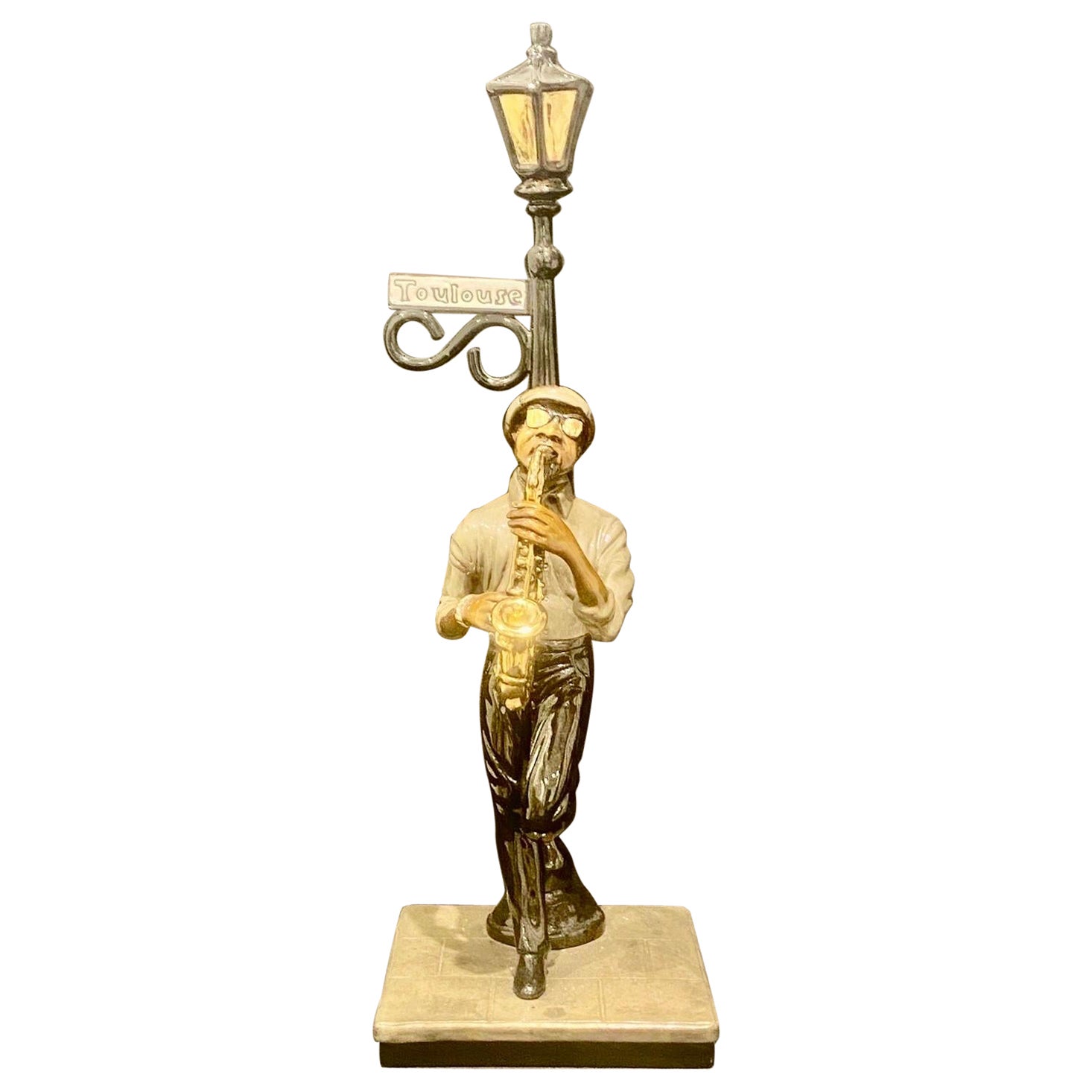 Paul Wegner (nato nel 1950, scultore americano) The Saxophone Player Ltd Edition 55/275 in vendita