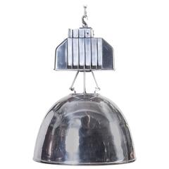 A large scale 1960's aircraft hanger light by Holophane. 2