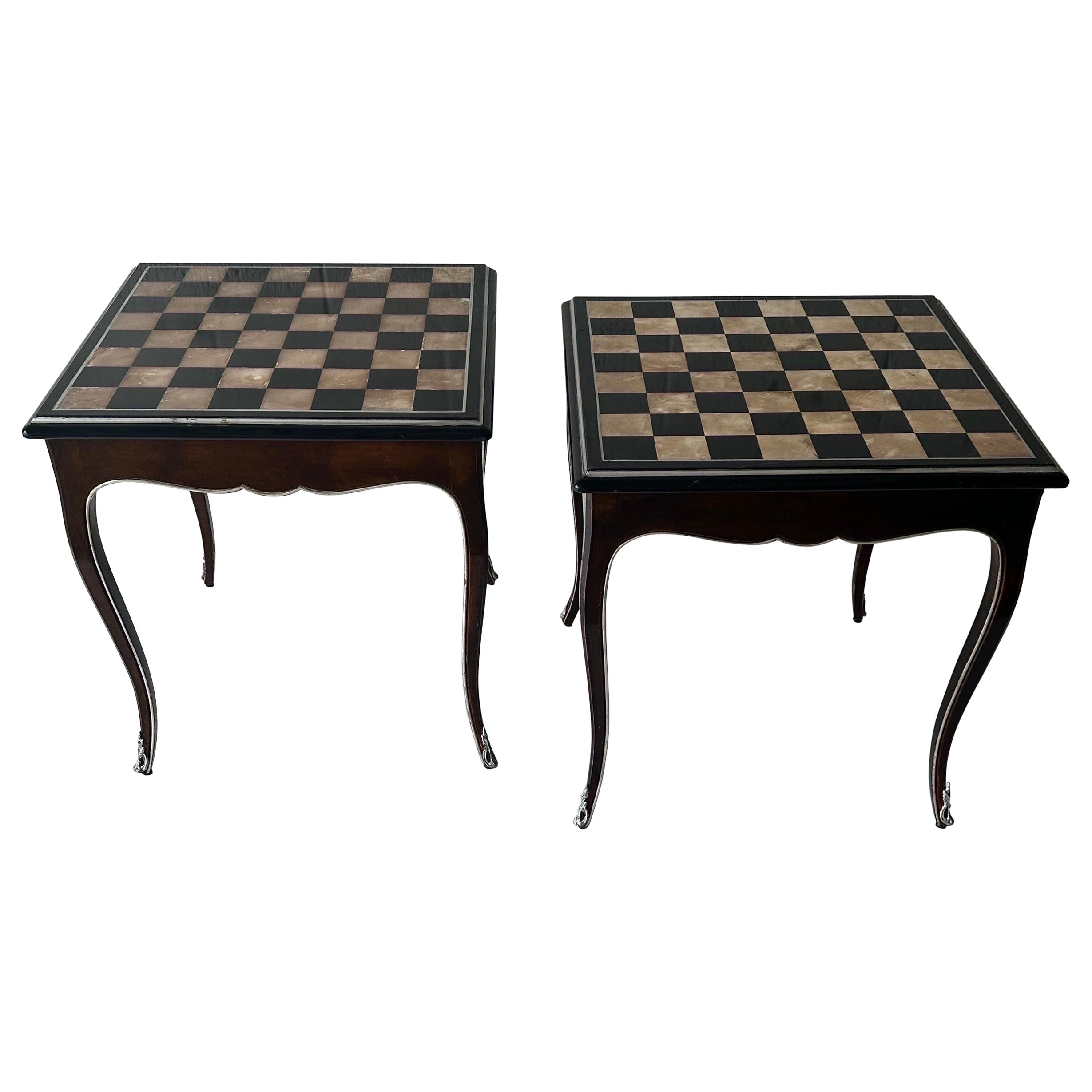 Pair of neoclassical side tables from the Plaza Athénée 