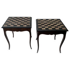 Pair of neoclassical side tables from the Plaza Athénée 
