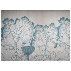 Fabscarte Handmade and Hand Painted Wallpaper, Post Garden Verde