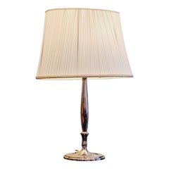 Elis Bergh, table lamp, silver plate, Swedish Grace 1920s, CG Hallberg