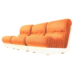 Vintage Space Age element modular sofa / 3-seater sofa / armchairs from the 1970