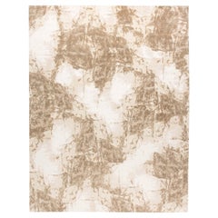 Moderner Sandstorm Teppich aus handgesponnener Wolle und Seide von Doris Leslie Blau