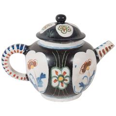 Antique Early 18th Century Dutch Delft Individual Tea Pot