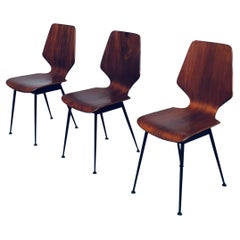 Vintage Plywood Side Chairs attributed to Carlo Ratti for Legni Curvati, Italy 1950's