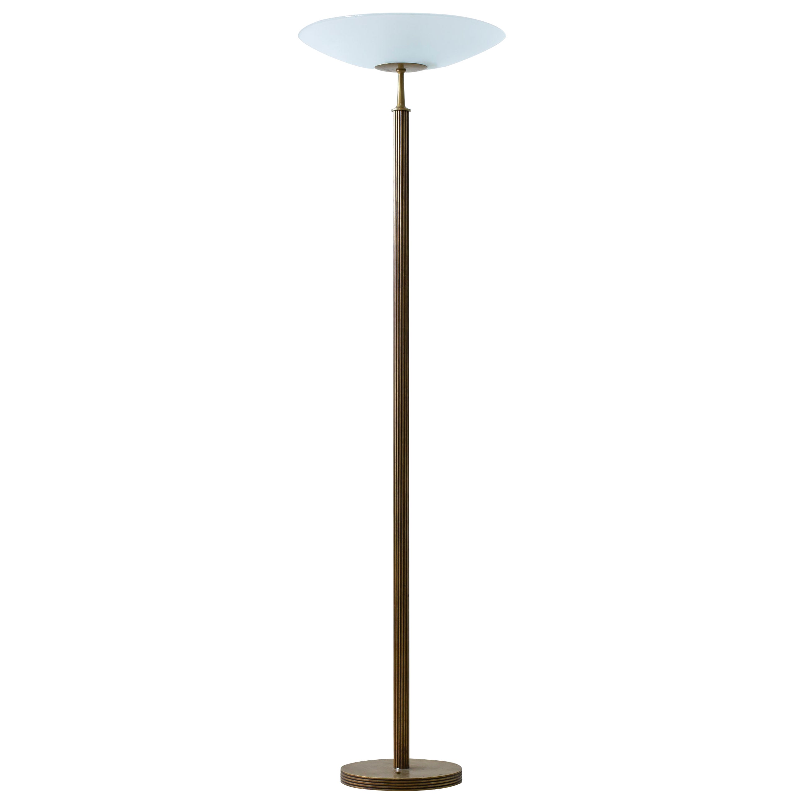 Swedish Modern uplight floor lamp model 2614 by Bröderna Malmströms