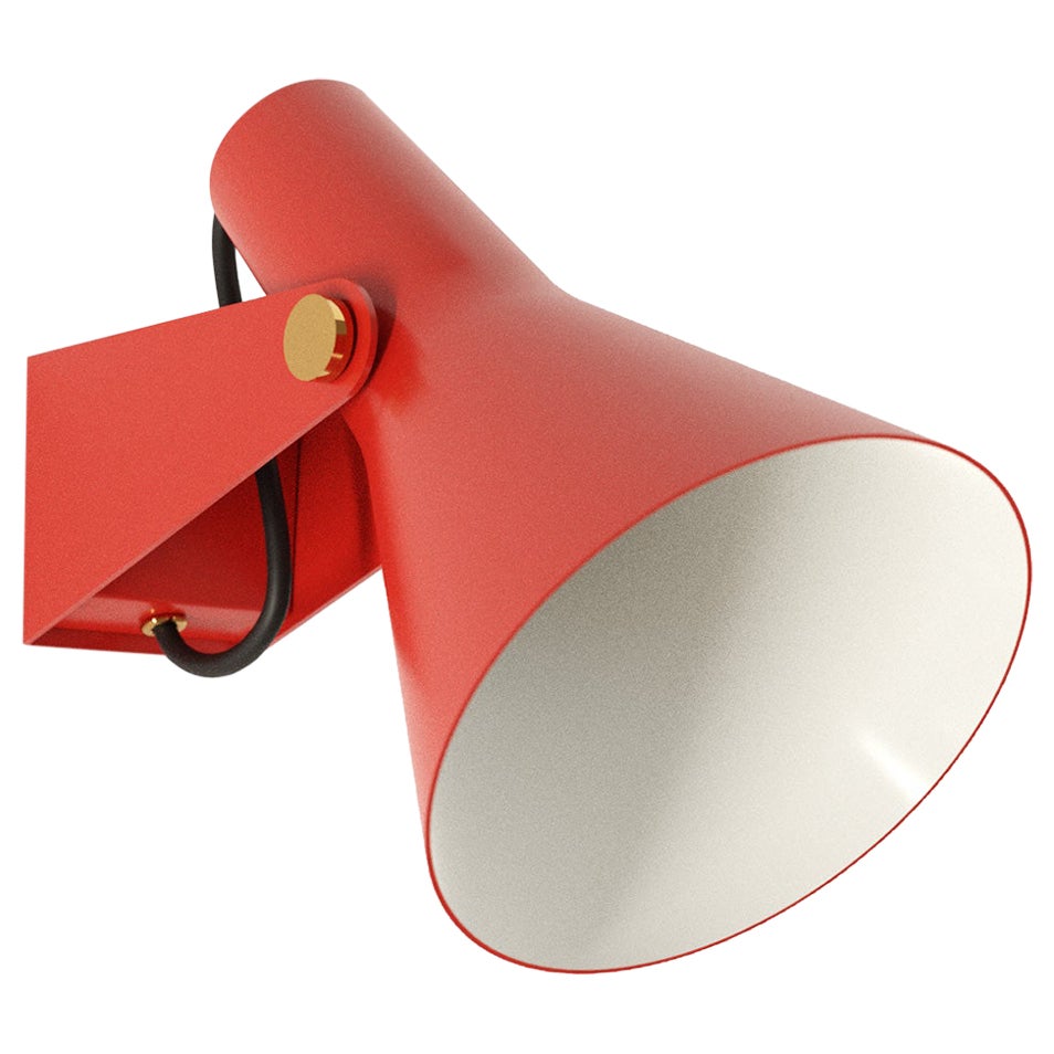 Lampe murale B3 rouge de Disderot