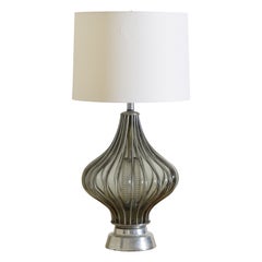 Vintage Belgian Blown Glass Lamp