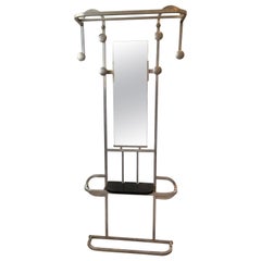 1930s Deco Aluminum Hall Tree