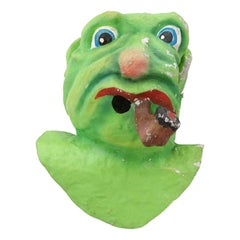 Mostro olandese di cartapesta del 1960, Greene & Greene con testa da parata di carnevale a pipa