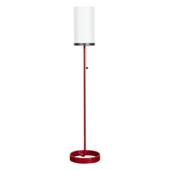 Wilshire Red Leather Floor Lamp