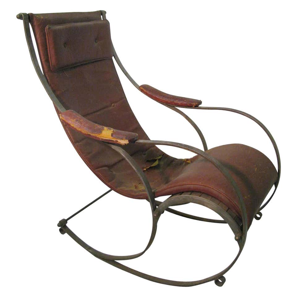 Pair of Rustic 19th Century Platform Rocking Chairs at 1stDibs ...