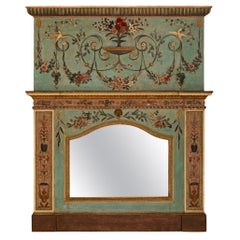 Antique Italian 18th century Milanese st. Trumeau mirror