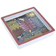 Hallmarked Ceramic Stig Lindberg Square Bowl/ Dish 8