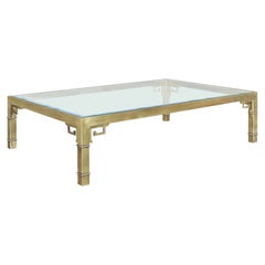 Table basse vintage Hollywood Regency par Mastercraft