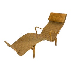 Vintage Iconic Bruno Mathsson Pernilla Chaise Lounge for Firma Karl Mathsson Sweden 1978