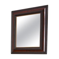 19th century Ebonised and faux tortoiseshell mirror - No5