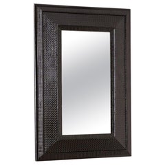 19th century Ebonised Italian mirror - No7