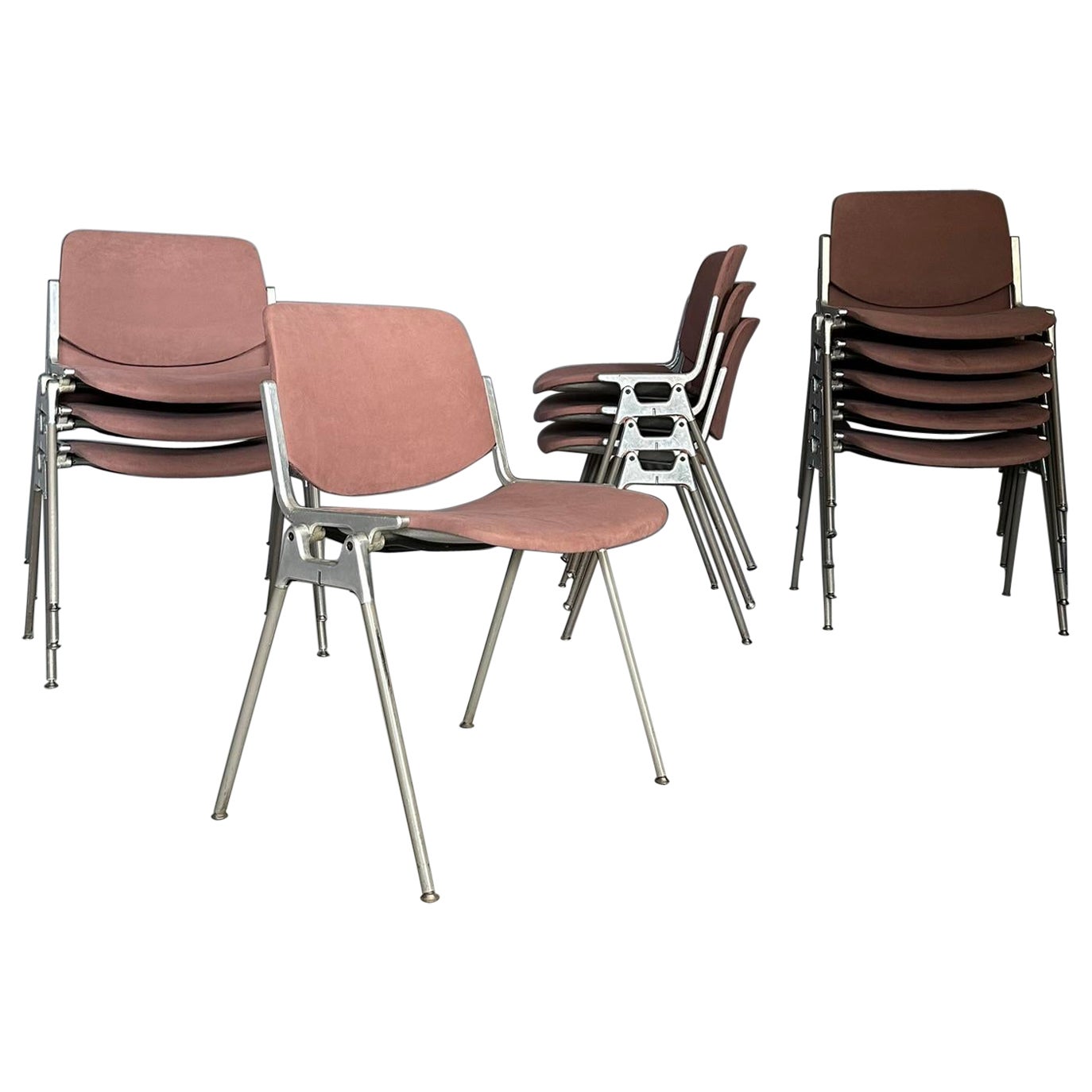 Set of 12 DSC 106 Chairs by Giancarlo Piretti, for Anonima Castelli